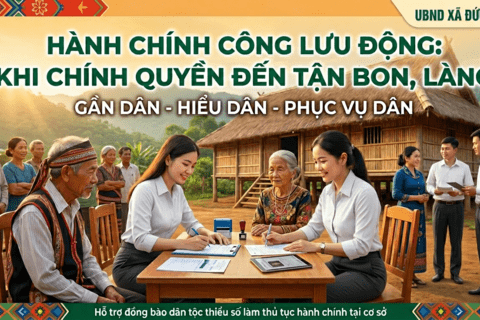 HÀNH CHÍNH CÔNG LƯU ĐỘNG - KHI CHÍNH QUYỀN ĐẾN TẬN BON LÀNG
